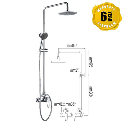 NTL Rain Shower Mixer 1406 (21980)<br>*Contact us for best price - Domaco