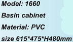 MAYFAIR 1660 PVC BASIN CABINET (28800)<br>*Contact us for best price - Domaco