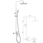NTL Rain Shower Mixer 2007B or 2007W (Black or White) (28880)<br>*Contact us for best price - Domaco