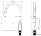 Frascio Pull-Out Spout Mixer Kitchen Sink Tap domaco.com.sg