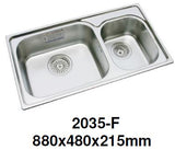 ENGLEFIELD 2035-F 0.9mm Handmade S/Steel Kitchen Sink - Domaco