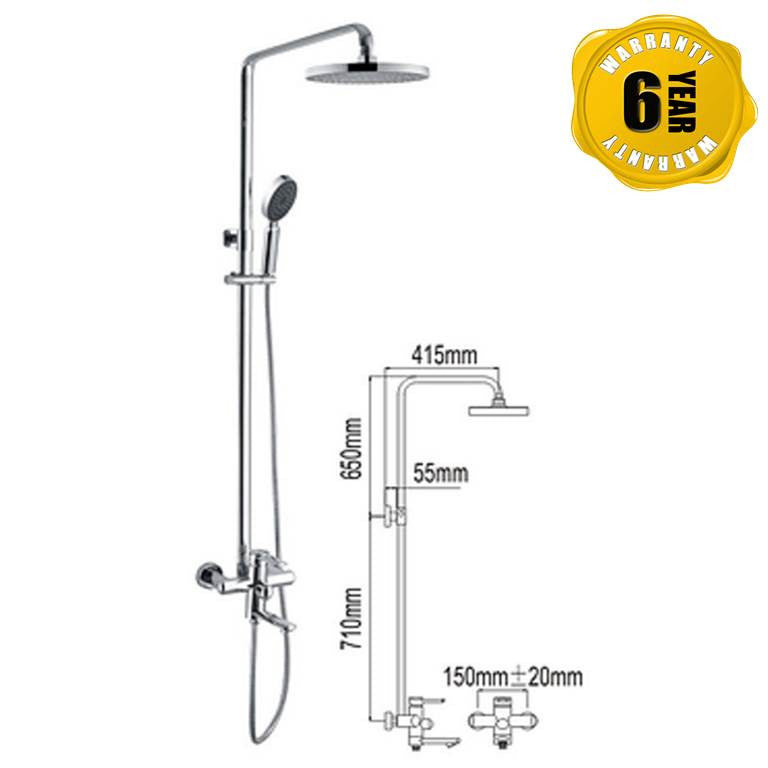 NTL Rain Shower Mixer 3007 (34880)<br>*Contact us for best price - Domaco