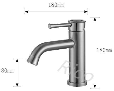 RICO 30400-1 STAINLESS STEEL BASIN MIXER TAP (9800)<br>*Contact us for best price - Domaco