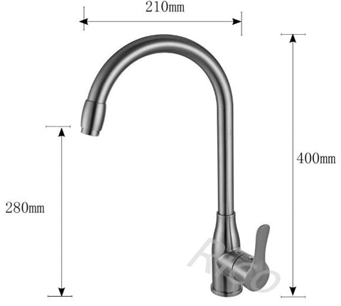 RICO 30401-3 STAINLESS STEEL SINK MIXER TAP (10800)<br>*Contact us for best price - Domaco