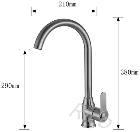 RICO 30403-2 STAINLESS STEEL SINK MIXER TAP (9580)<br>*Contact us for best price - Domaco