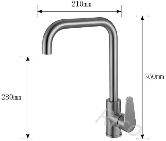 RICO 30405-3SS STAINLESS STEEL SINK MIXER TAP (10800)<br>*Contact us for best price - Domaco