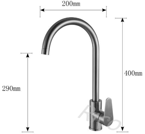 RICO 30405-3 STAINLESS STEEL SINK MIXER TAP (10800)<br>*Contact us for best price - Domaco