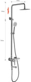 RICO 30407-1 STAINLESS STEEL RAIN SHOWER MIXER (36800)<br>*Contact us for best price - Domaco