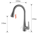RICO 30418-1 STAINLESS STEEL PULL-OUT SINK MIXER TAP (20800)<br>*Contact us for best price - Domaco