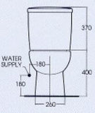 Arino 2-Piece Toilet Bowl 4007-WT (18800)<br>*Contact us for best price - Domaco