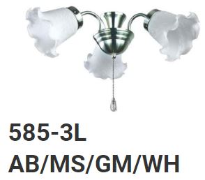 Fanco Light Kit - 585-3L - Domaco