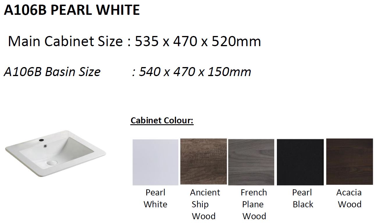 Baron A106B Basin Cabinet Set (304 Stainless Steel) (30800) <br>*Contact us for best price - Domaco