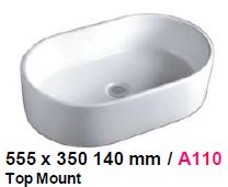 Baron A110 Designer Basin - TOP Mount - Domaco
