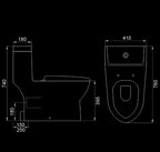 Velin 1-Piece Toilet Bowl A3391 (22800)<br>*Contact us for best price - Domaco