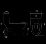 Velin 1-Piece Toilet Bowl A3391 (22800)<br>*Contact us for best price - Domaco