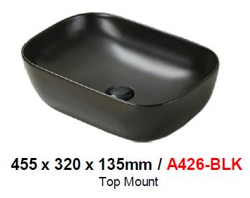 BARON A426 BLACK TOP MOUNT BASIN (8800) *Contact us for best price - Domaco