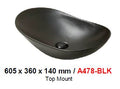 BARON A478 BLACK TOP MOUNT BASIN (12800) *Contact us for best price - Domaco