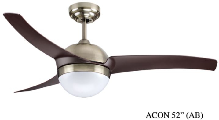 Fanco A Con 52 Ceiling Fan 3 Abs Blades With Remote Control Domaco