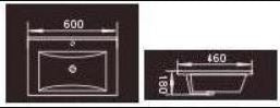 ARINO AR-C9060-WT Basin With PVC Cabinet - Domaco