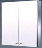 ARINO AR205 Stainless Steel Double Door Mirror Cabinet - Domaco