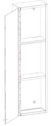 ARINO AR207 Stainless Steel High Mirror Cabinet - Domaco
