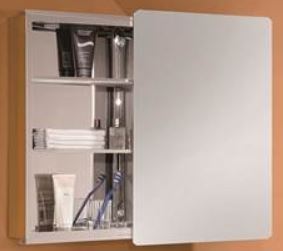 ARINO Stainless Steel Single Sliding Mirror Cabinet - Domaco