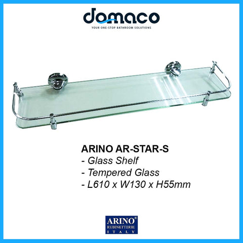 Arino AR-Star-S Tempered Glass Shelf domaco.com.sg
