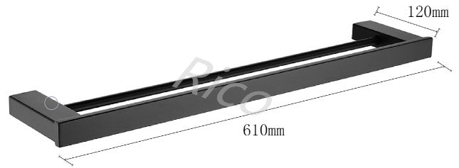 RICO B1012-B DOUBLE TOWEL BAR (6580)<br>*Contact us for best price - Domaco