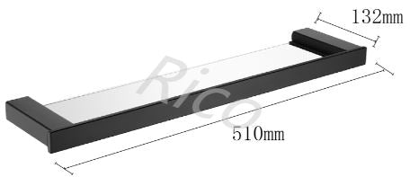 RICO B109-B SINGLE GLASS SHELF (7480)<br>*Contact us for best price - Domaco