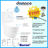 Baron W888 1-Piece Toilet Bowl domaco.com.sg