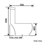 Supreme Package Toilet Bowl and Basin - Domaco