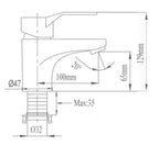NTL Basin Mixer Tap 1501 (6880)<br>*Contact us for best price - Domaco