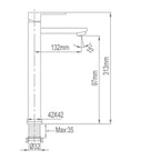 NTL Tall Basin Mixer Tap 5002 (15800)<br>*Contact us for best price - Domaco
