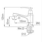 NTL Basin Tap 1611A-C (3880)<br>*Contact us for best price - Domaco