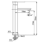 NTL Basin Tap 2002B-C or 2002W-C (Black or White) (17800)<br>*Contact us for best pric2 - Domaco