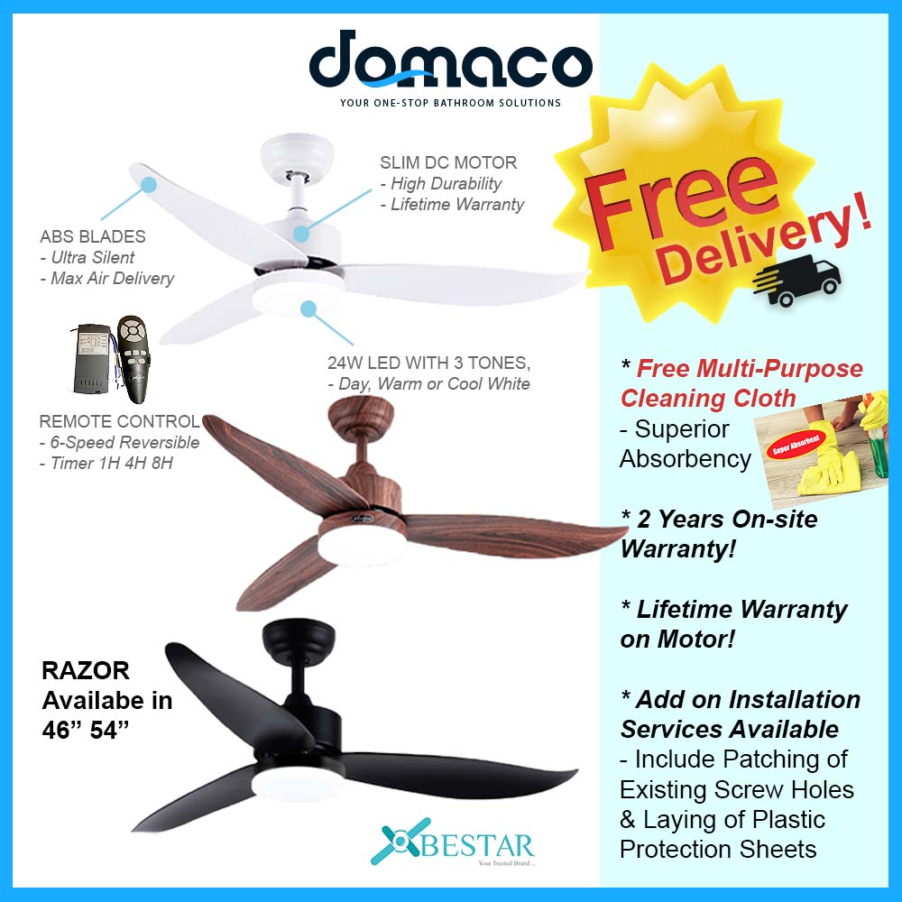 Bestar Razor DC Ceiling Fan domaco.com.sg