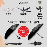 Bestar Star 5 DC Ceiling Fan With 24W 3 Tone LED Light Kit And Smart Wifi Control domaco.com.sg