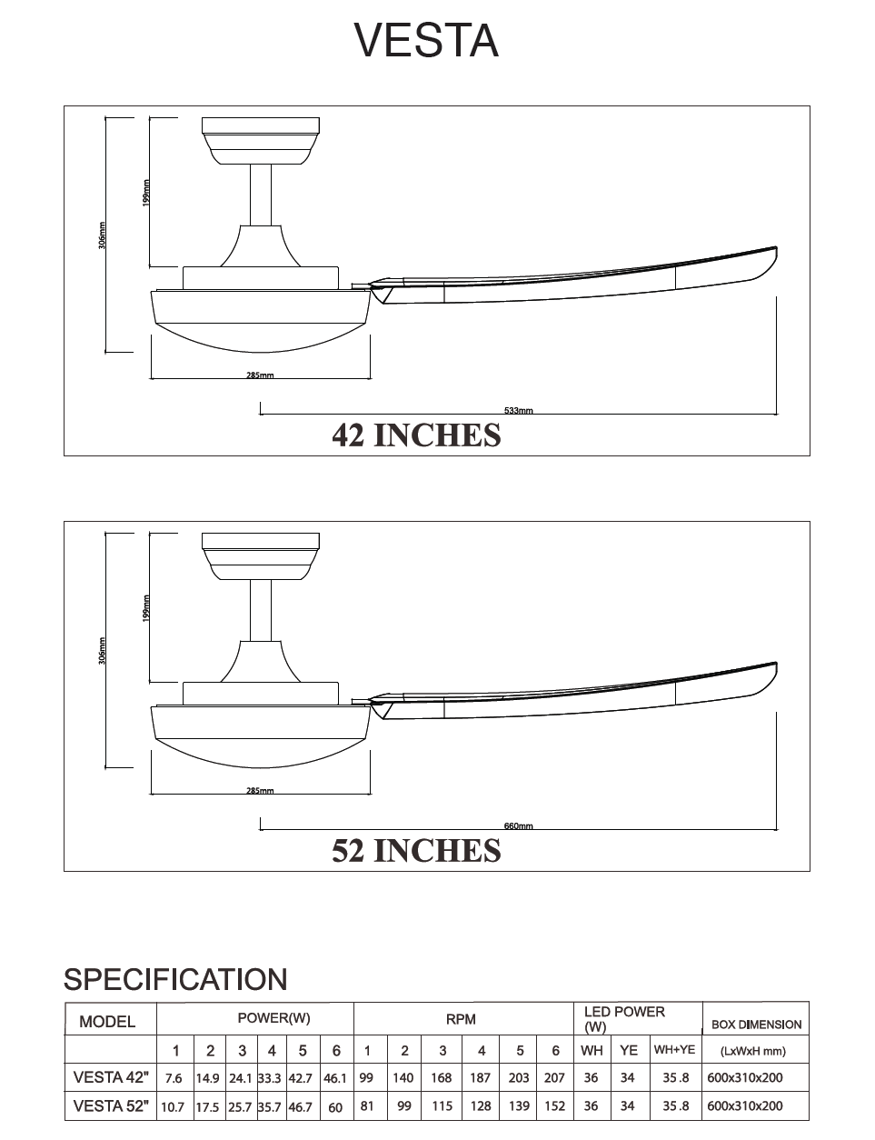 Bestar Vesta DC Ceiling Fan With 36W Dimmable 3 Tone LED Light Kit And Smart Wifi Control domaco.com.sg