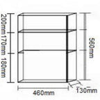 NTL Stainless Steel Mirror Cabinet C11602 (11800)<br>*Contact us for best price - Domaco