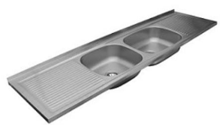 Elkay CAC-123 Wallmount Stainless Steel Kitchen Sink - Domaco