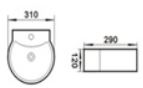 ARINO CB-3013-BK WALL HUNG / COUNTER TOP BASIN (10800) *Contact us for best price - Domaco