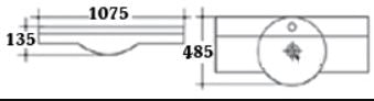 ARINO CB-4091-WT WALL HUNG / COUNTER TOP BASIN (27800) *Contact us for best price - Domaco