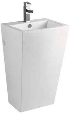 ARINO CB-4109-WT Back to Wall Pedestal Basin  (40800) *Contact us for best price - Domaco