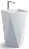 ARINO CB-4114-WT Back to Wall Pedestal Basin (69800) *Contact us for best price - Domaco