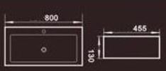 ARINO CB-4128A-WT WALL HUNG / COUNTER TOP BASIN (18800) *Contact us for best price - Domaco
