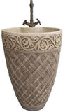 ARINO CM-4133 Culture Marble Full Pedestal Wash Basin (58800) *Contact us for best price - Domaco