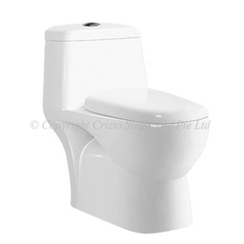 Crizto Yoke 1-Piece Toilet Bowl CWC-2350-WT6/10 (20800) *Contact us for best price - Domaco
