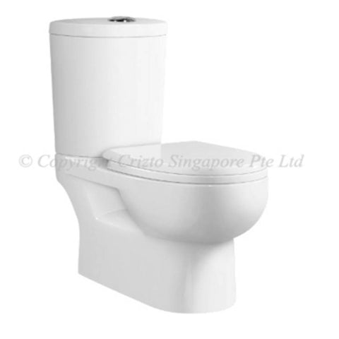 Crizto Classic 2-Piece Toilet Bowl CWC-2815-WT6/10 (18800) *Contact us for best price - Domaco
