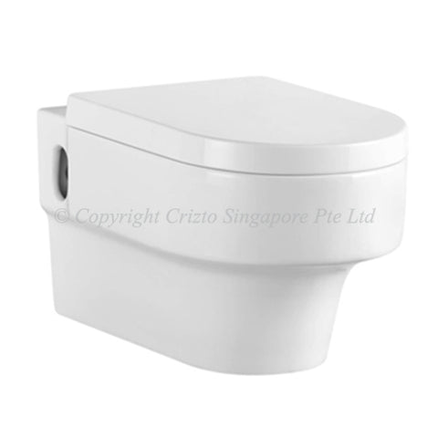 Crizto CWC-WH205-WTP Elbaite Wall Hung WC For Concealed Tank - Domaco