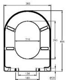 Crizto CWC-WH230-WTP Tibetan Wall Hung WC For Concealed Tank - Domaco